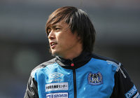 【ＦＸＳＣ２０１５ Ｇ大阪 前日練習】チームメイトと共に芝の感触を確かめた遠藤保仁選手（１２／２３）