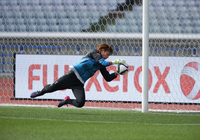 【ＦＸＳＣ２０１５ Ｇ大阪 前日練習】キーパー練習に励む東口順昭選手（７／２３）