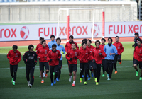 【ＦＸＳＣ２０１５ 浦和 前日練習】ランニングで汗を流す選手たち（１３／１９）