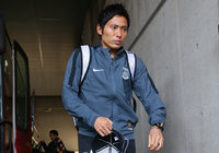 【ＦＸＳＣ２０１５ Ｇ大阪vs浦和　試合前】会場入りする森脇（浦和）（４／２３）