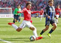 【ＦＸＳＣ２０１５ Ｇ大阪vs浦和】クロスを上げる梅崎（浦和）（１５／３０）