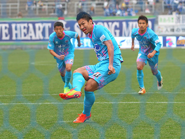 【２０１４シーズン開幕戦プレイバック 鳥栖vs徳島】2得点を挙げた豊田（鳥栖）（３／９）