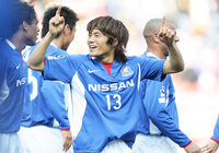 【２００８シーズン開幕戦プレイバック 横浜ＦＭvs浦和】61,246人の大観衆の前で決勝点を奪った小宮山（横浜ＦＭ）（４／９）