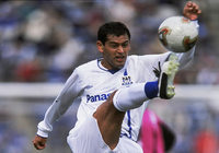 【２００３シーズン開幕戦プレイバック 京都vsＧ大阪】逆転勝利につながる同点ゴールを決めたチキアルセ（Ｇ大阪）（７／８）