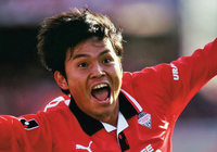 【１９９９シーズン開幕戦プレイバック 浦和vsＧ大阪】25分に先制点を挙げた福田（浦和）（２／８）