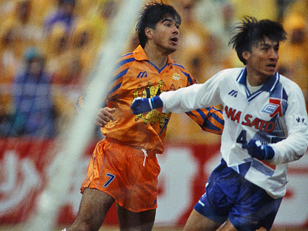 【１９９４シーズン開幕戦プレイバック 清水vs横浜Ｆ】88分に決勝点を挙げた永島（清水）（２／６）