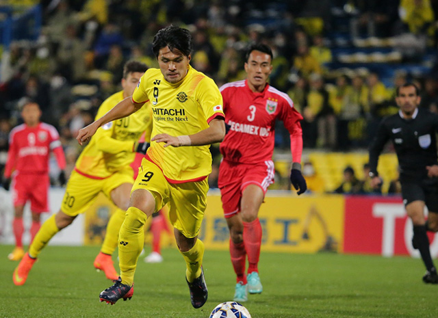 【ＡＣＬ２０１５ GS MD2 柏vsBIN】先制ゴールを決めた工藤（3/10）