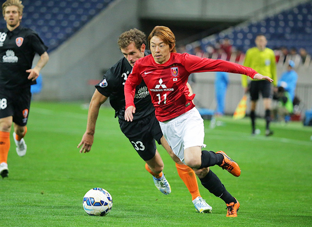 【ＡＣＬ２０１５ GS MD2 浦和vsブリスベンロアー】交代出場で攻撃を活性化させた石原（浦和）（7/10）