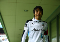 【明治安田Ｊ１ １ｓｔ 第1節 横浜FMvs川崎Ｆ】試合前の中村（川崎Ｆ）（7/15）