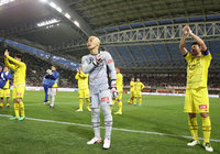 【明治安田Ｊ１ １ｓｔ 第1節 神戸vs柏】開幕戦で勝利を収めファン・サポーターにあいさつをする選手達（柏）（1/5）