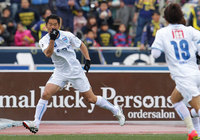 【明治安田Ｊ２ 第1節 群馬vs横浜FC】決勝ゴールを決めた大久保（横浜FC）（2/3）