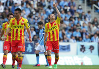 【明治安田Ｊ２ 第1節 磐田vs北九州】先制ゴールをマークした原（北九州）（3/3）