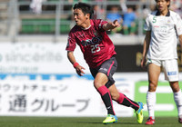 【明治安田Ｊ２ 第1節 岡山vs岐阜】先制ゴールを決めた田所（岡山）（1/3）