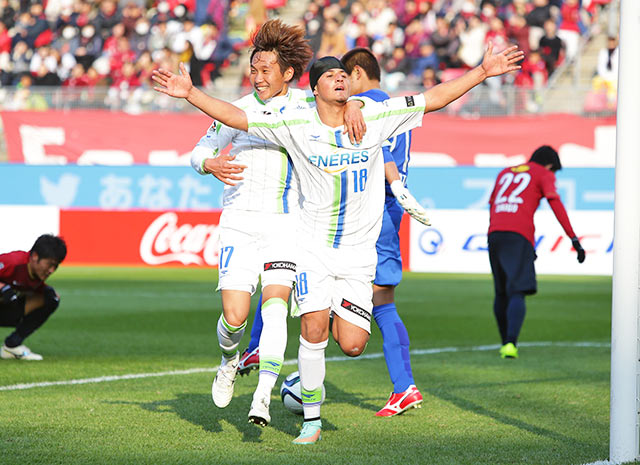 【明治安田Ｊ１ １ｓｔ 第2節 鹿島vs湘南】後半アディショナルタイムに逆転ゴールを決めたアリソン（湘南）（4/5）