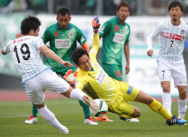 【明治安田Ｊ２ 第2節 岐阜vs讃岐】完封勝利に貢献した川口（岐阜）（2/3）