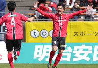 【明治安田Ｊ２ 第2節 金沢vs東京Ⅴ】追加点を挙げた辻尾（金沢）（2/3）