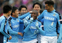 【明治安田Ｊ２ 第2節 京都vs磐田】2試合連続ゴールを決めたアダイウトン（磐田）（2/3）