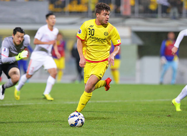 【ＡＣＬ２０１５ GS MD3 柏vs山東魯能】絶妙なクロスで決勝点をお膳立てしたクリスティアーノ（柏）（8/10）