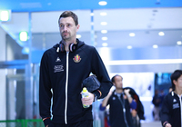 【ＹＮＣ 予選リーグ 第1節 川崎Ｆvs名古屋】試合会場入りするノヴァコヴィッチ選手（名古屋）（2/15）