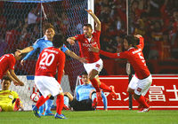 【ＹＮＣ 予選リーグ 第1節 川崎Ｆvs名古屋】49分と88分にゴールを挙げる大活躍を見せた川又（名古屋）（14/15）