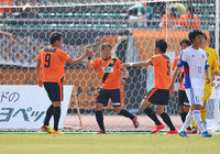 【明治安田Ｊ３ 第2節 山口vsJ-22】2ゴールの活躍を見せた福満（山口）（1/2）