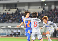 【明治安田Ｊ２ 第3節 長崎vs北九州】先制点を頭で流し込んだイ ヨンジェ（長崎）（1/3）