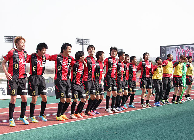 【明治安田Ｊ３ 第2節 福島vs盛岡】1点を守り切り、今季初勝利を挙げた福島（2/2）