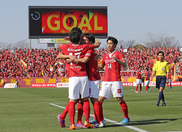 【ＹＮＣ 予選リーグ 第2節 名古屋vs仙台】小川のゴールでリードを3点に広げた名古屋（3/5）