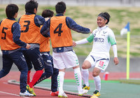 【明治安田Ｊ３ 第3節 相模原vs鳥取】今季2点目となる先制ゴールをあげた畑田（鳥取）（1/2）