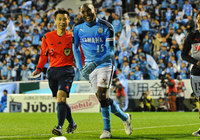 【明治安田Ｊ２ 第5節 磐田vs栃木】2得点でチームを勝利に導いたアダイウトン（磐田）（1/3）