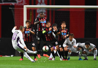 【明治安田Ｊ２ 第5節 札幌vs京都】直接FKを決めた石櫃（京都）（1/3）