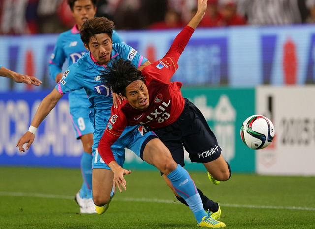 【明治安田Ｊ１ １ｓｔ 第4節 鹿島vs鳥栖】同点ゴールを決めた金崎（鹿島）（2/5）