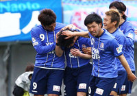 【明治安田Ｊ３ 第4節 富山vs町田】39分に同点ゴールをあげた日高（富山）（1/2）