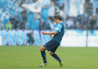 【明治安田Ｊ２ 第6節 横浜FCvs磐田】先制ヘッドで最年長得点記録を更新した三浦（横浜FC）（1/3）