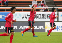 【明治安田Ｊ２ 第6節 金沢vs群馬】チームを3連勝に導く決勝ゴールを決めた水永（金沢）（3/3）