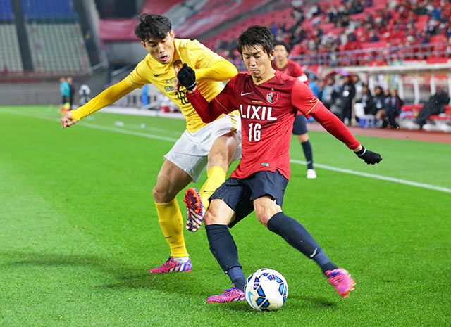 【ＡＣＬ２０１５ GS MD4 鹿島vs広州恒大】果敢な攻撃参加を見せた山本（鹿島）（5/10）