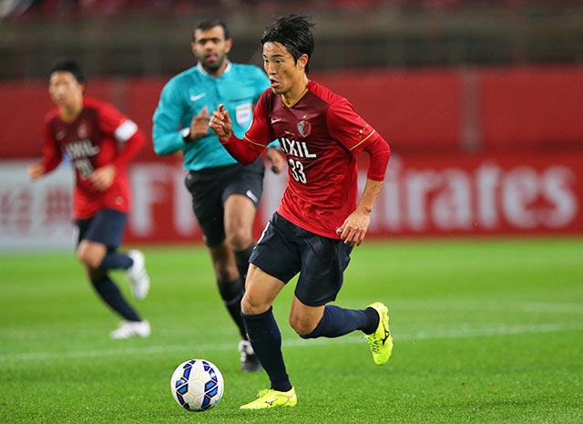 【ＡＣＬ２０１５ GS MD4 鹿島vs広州恒大】アグレッシブに相手ゴールへ迫った金崎（鹿島）（4/10）