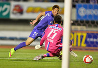 【ＹＮＣ 予選リーグ 第3節 広島vs湘南】25分に同点ゴールを流し込んだ浅野（広島）（3/5）