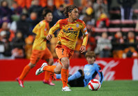 【ＹＮＣ 予選リーグ 第3節 清水vs川崎Ｆ】77分の交代まで中盤で奮闘した本田（清水）（2/5）