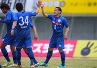 【明治安田Ｊ２ 第7節 水戸vs徳島】チームを勢い付ける先制点を決めた田中（水戸）（1/3）