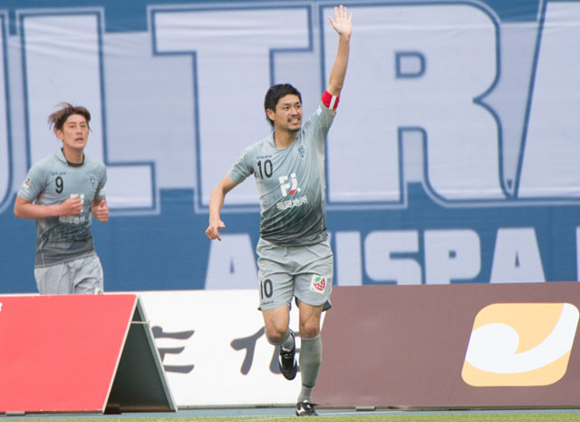 【明治安田Ｊ２ 第7節 大分vs福岡】貴重な追加点を決めた城後（福岡）（2/3）