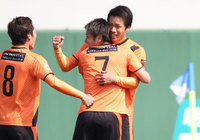 【明治安田Ｊ３ 第5節 秋田vs山口】逆転ゴールを決めた岸田（山口）（1/2）