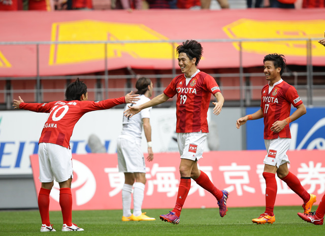 【明治安田Ｊ１ １ｓｔ 第5節 名古屋vs広島】試合終盤に貴重な追加点を決めた矢野（名古屋）（4/5）