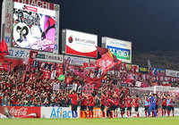 【明治安田Ｊ１ １ｓｔ 第6節 柏vs鹿島】勝利の喜びを分かち合ったゴール裏のファン・サポーターと鹿島の選手たち（5/5）