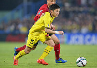 【明治安田Ｊ１ １ｓｔ 第6節 柏vs鹿島】同点ゴールにつながるシュートを放った武富（柏）（2/5）