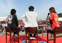 【明治安田Ｊ１ １ｓｔ 第6節 浦和vs横浜FM】佐藤 美希さんと福田 正博氏が行なったトークショーの様子（4/12）