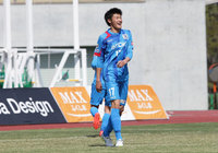 【明治安田Ｊ３ 第6節 福島vs秋田】前半アディショナルタイムにPKを決めた峯（秋田）（1/2）