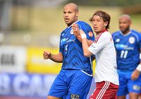 【明治安田Ｊ１ １ｓｔ 第6節 山形vs松本】クロスバー直撃の惜しいシュートを打ったアルセウ（山形）（3/5）