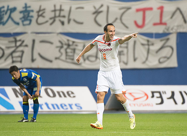 【明治安田Ｊ２ 第8節 大分vs大宮】2ゴールでチームを勝利に導いたムルジャ（大宮）（3/3）