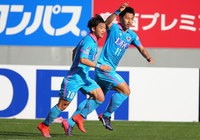 【明治安田Ｊ１ １ｓｔ 第7節 鳥栖vs柏】豪快なヘディングシュートで同点ゴールを決めた豊田（鳥栖 #11）（3/5）